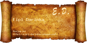 Eipl Darinka névjegykártya